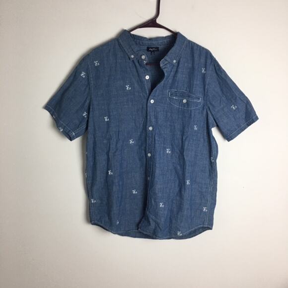 LRG Woven Collection Palm Tree Short Sleeve Shirt - Picture 12 of 13